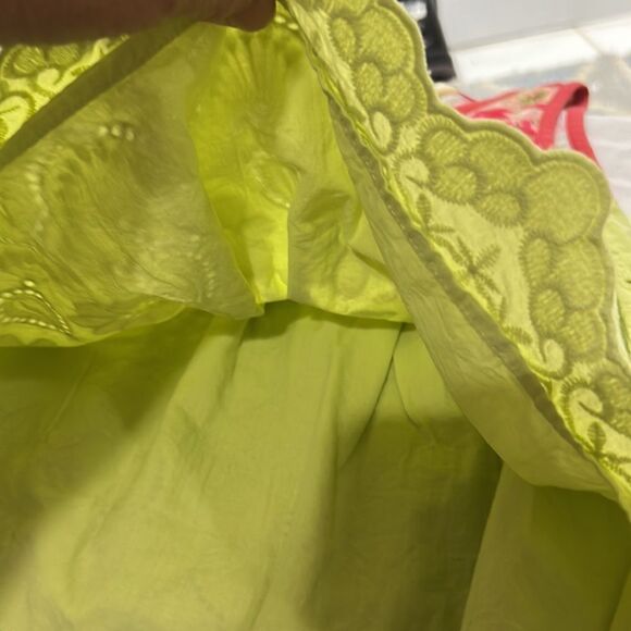 Matilda Jane lime green eyelet and butterfly patterned mixed Media dress size 4 - Picture 15 of 15